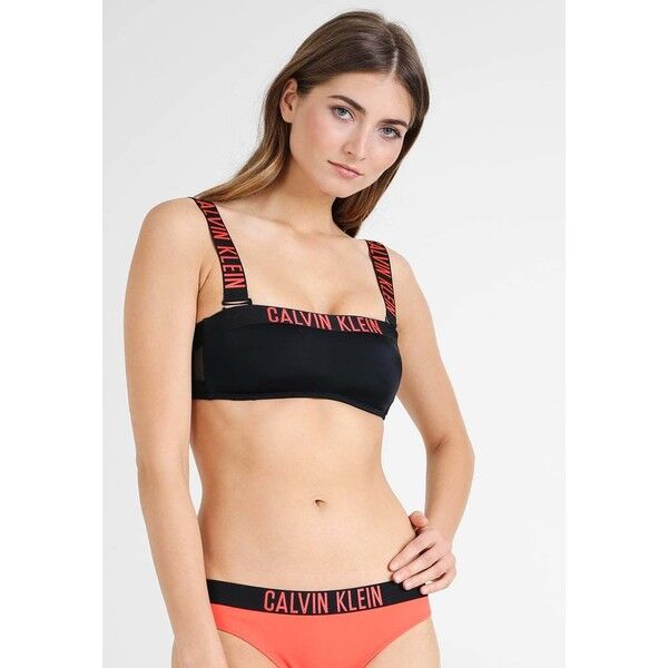 Calvin Klein Swimwear BANDEAU Góra od bikini black C1781J001