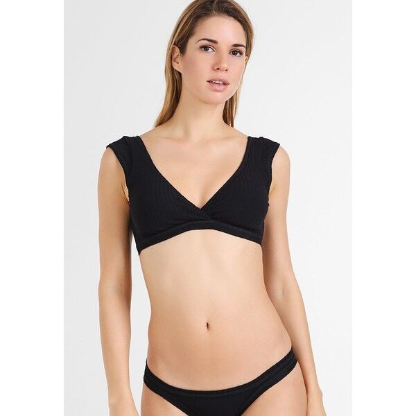 Seafolly INKA WRAP FRONT CROP Góra od bikini black S1981J00K
