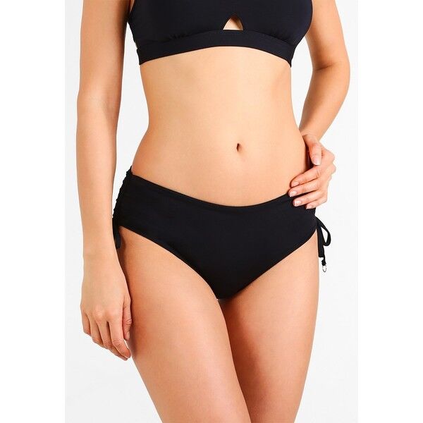 Seafolly ACTIVE RUCHED HIPSTER Dół od bikini black S1981I00I