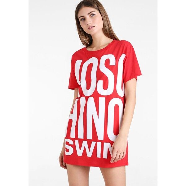 MOSCHINO SWIM T-SHIRT OVERSIZE Akcesoria plażowe red M0581H001