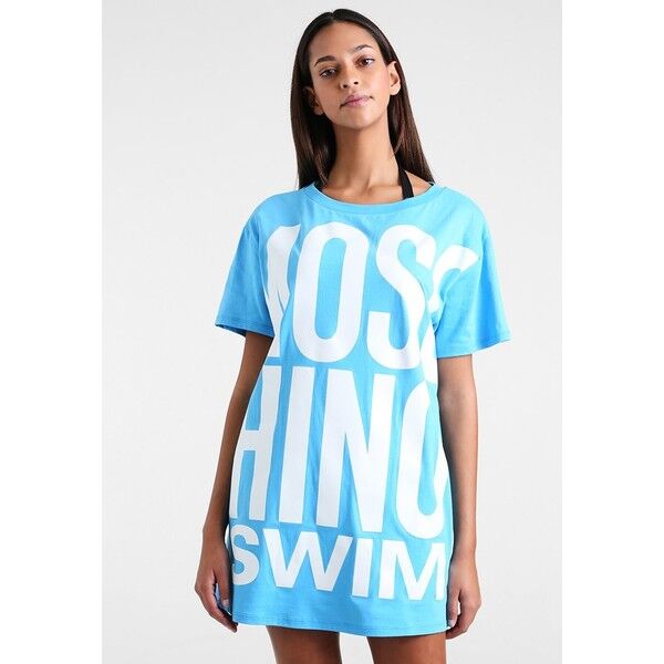 MOSCHINO SWIM T-SHIRT OVERSIZE Akcesoria plażowe turquoise M0581H001