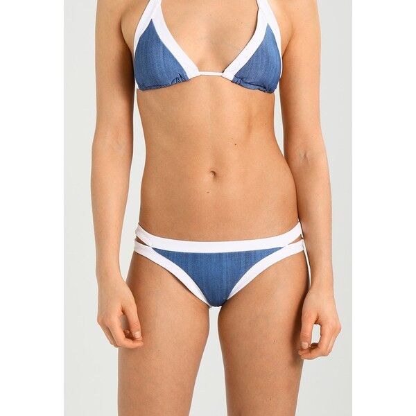Seafolly BLOCK PARTY BRAZILIAN PANT Dół od bikini denim S1981D03F