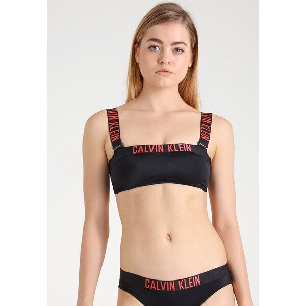 Calvin Klein Swimwear INTENSE POWER MESH BANDEAU-RP Góra od bikini black C1781J001