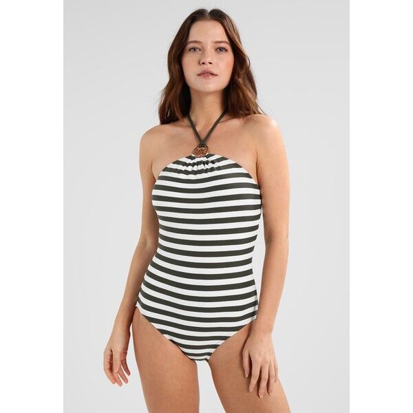 MICHAEL Michael Kors LOGO RING ONEPIECE STRIPES Kostium kąpielowy ivy MK181G005