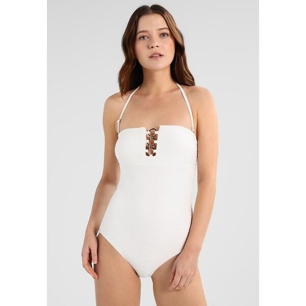 MICHAEL Michael Kors BANDEAU ONEPIECE Kostium kąpielowy white MK181G001