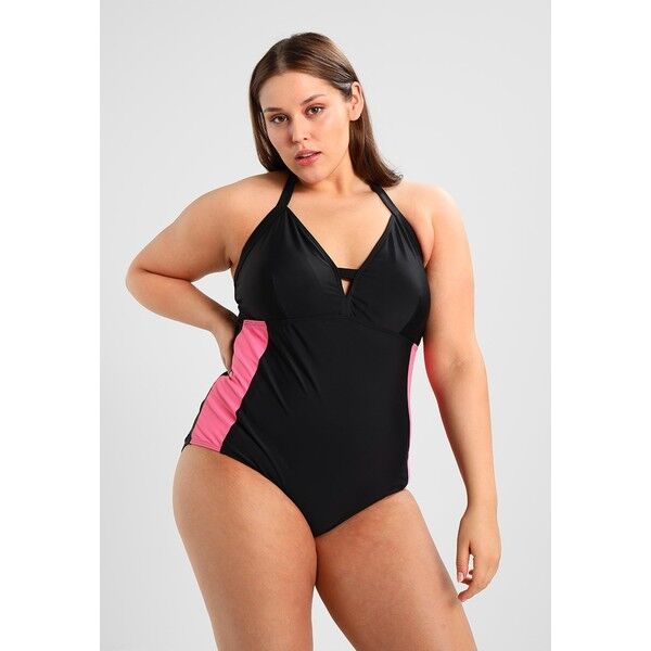 Junarose JRVILIA JEANNE SWIMSUIT Kostium kąpielowy black beauty/azalea pink JR481G003