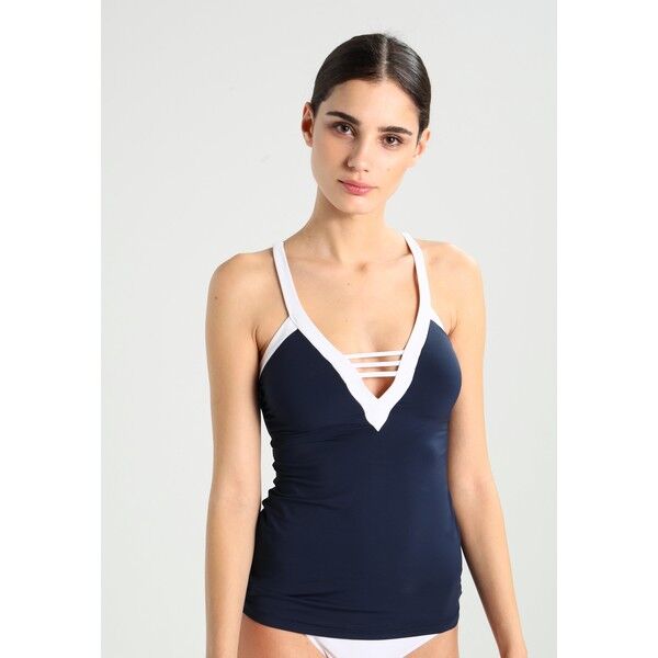 Seafolly BLOCK PARTY DEEP SINGLET Góra od bikini indigo S1981J00A