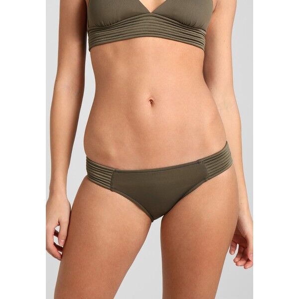 Seafolly QUILTED HIPSTER Dół od bikini dark olive S1981I006