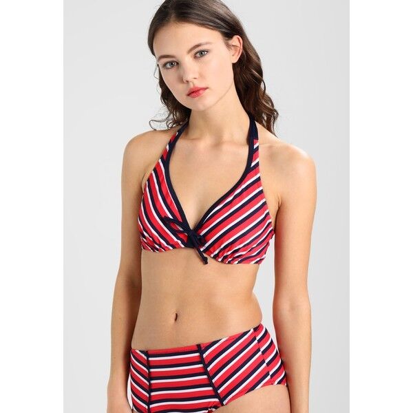 Pour Moi HAMPTONS HIDDEN TRIANGLE UNDERWIRED Góra od bikini red/navy POJ81J000