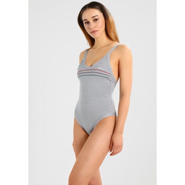 RVCA PIPELINE ONE PIECE Kostium kąpielowy heather grey RV481G002