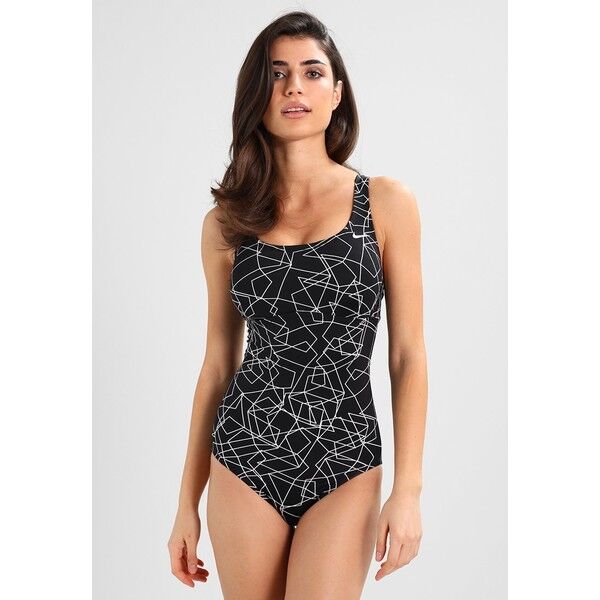 Nike Performance RACERBACK SPLICED ONE PIECE Kostium kąpielowy black N1281G00L