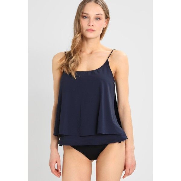 MICHAEL Michael Kors LAYED TANKINI CHAIN DETAIL Góra od bikini new navy MK181J008