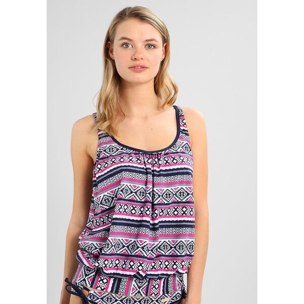 LASCANA TANKINI Góra od bikini navy/pink L8381D00N