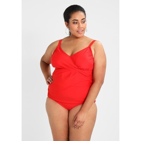 Junarose JRVIDA WRAP SWIMSUIT Kostium kąpielowy highrisk red JR481G002