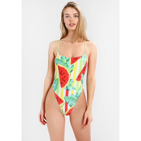 Jaded London SQUARE NECK CAMI SWIMSUIT Kostium kąpielowy watermelon JL081G009