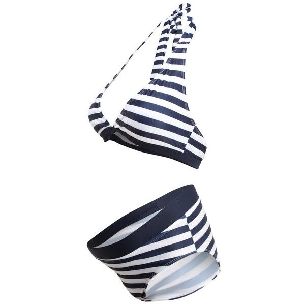 JoJo Maman Bébé STRIPE Bikini navy J2689H006