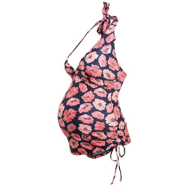 JoJo Maman Bébé HALTER POPPY TANKINI Bikini navy J2689H004