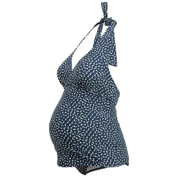 JoJo Maman Bébé HALTER SPOT TANKINI Bikini navy J2689H003