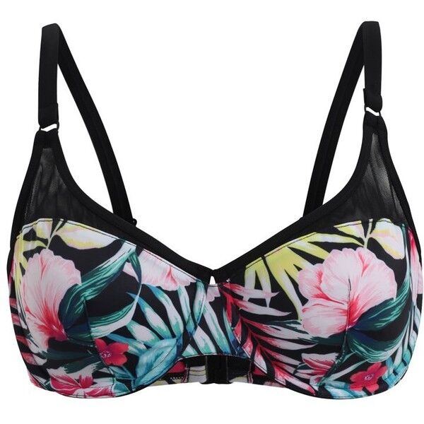Hunkemöller LUSH BOTANICAL WIRE Góra od bikini black HM181J004