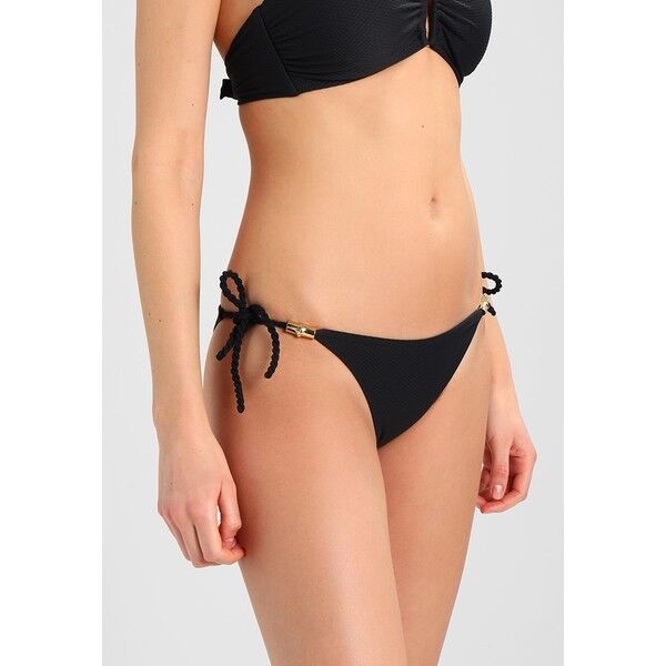 Heidi Klein CORE ROPE TIE SIDE BOTTOM Dół od bikini black HK381I006