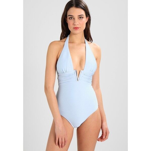 Heidi Klein V BAR ONE PIECE Kostium kąpielowy baby blue HK381G001