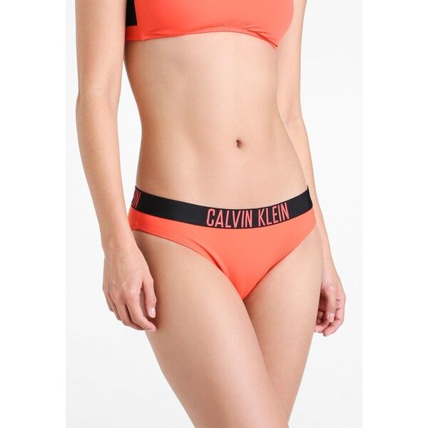 Calvin Klein Swimwear CLASSIC Dół od bikini hot coral C1181D00A