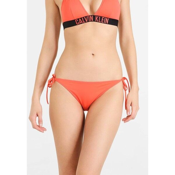 Calvin Klein Swimwear CHEEKY STRING SIDE TIE Dół od bikini hot coral C1181D003