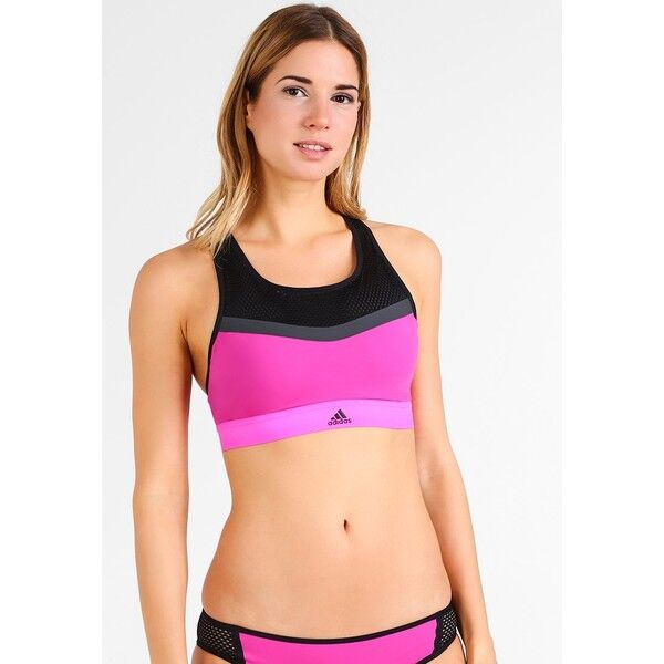 adidas Performance Góra od bikini shock pink/black AD581J000