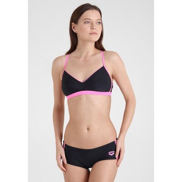 Arena HYPER TWO PIECES SET Bikini black/paparazzi A1581L005