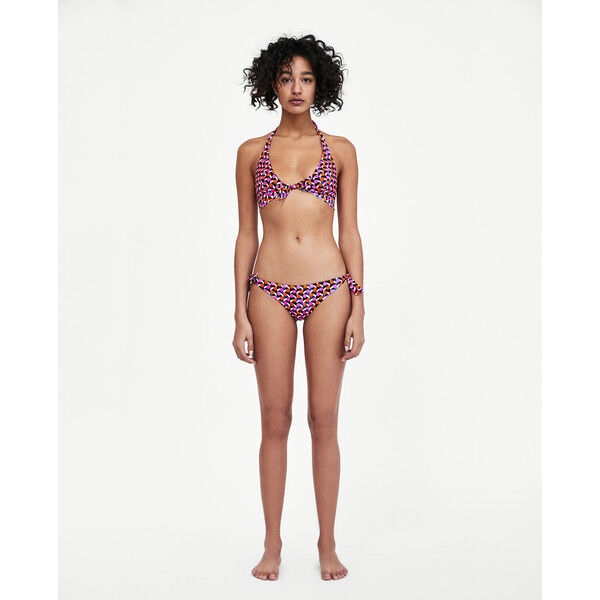 Zara DÓŁ OD BIKINI Z KOKARDKAMI jednobarwny 5410/002