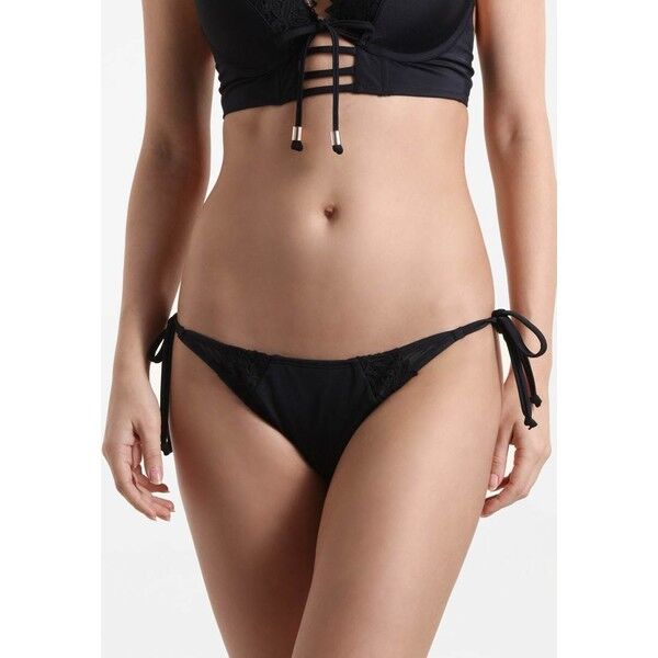 Hunkemöller SUMMER LUSH TANGA Dół od bikini black HM181I00E