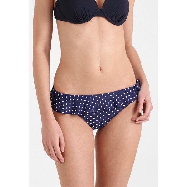 Pour Moi HOT SPOTS FRILL BRIEF Dół od bikini navy POJ81I004