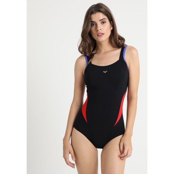 Arena MAKIMURAX LOW CUP Kostium kąpielowy black/bright blue/red A1581G00V