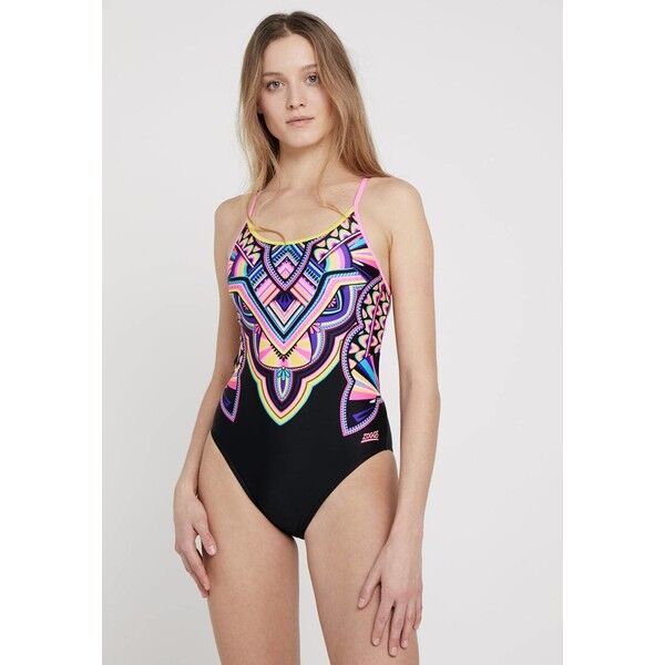 Zoggs DREAMCATCHER STARBACK Kostium kąpielowy black/multi ZG181G01G