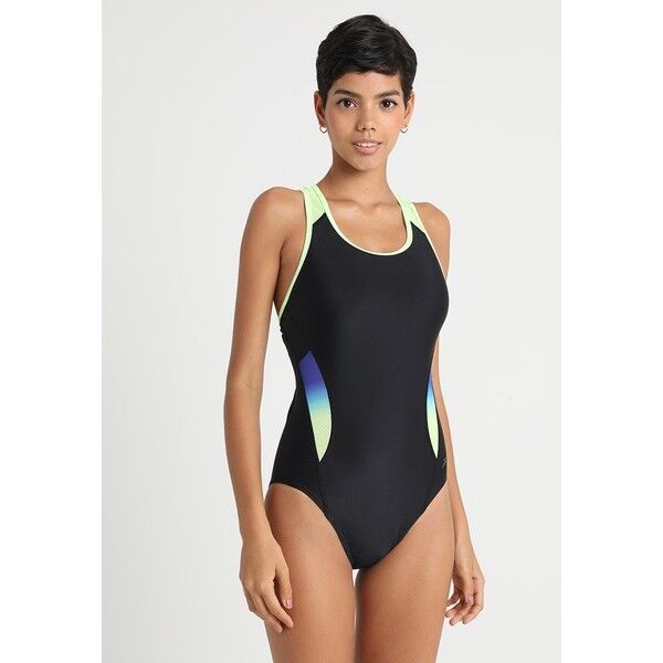 Speedo HYDROSENSE Kostium kąpielowy black/green 1SP81G02R