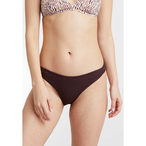 Weekday SUN STRUCTURED SWIM BOTTOM Dół od bikini dark wine WEB81I00U