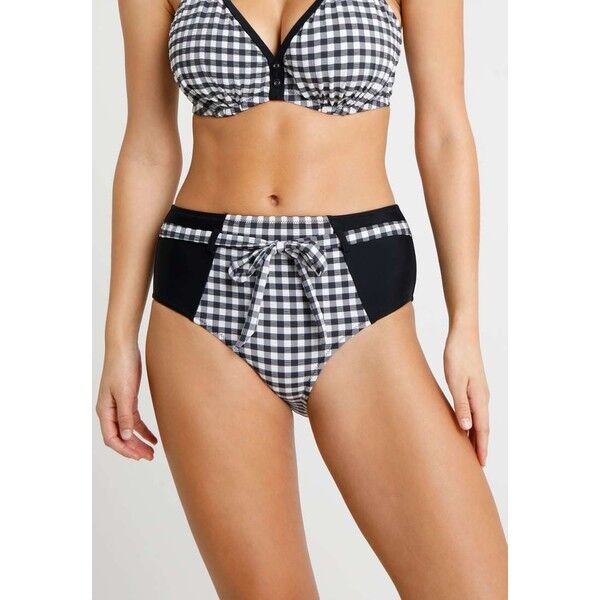 Pour Moi CHECKERS CONTROL BRIEF Dół od bikini black/white POJ81I00E