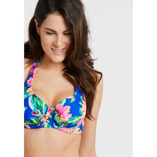 Pour Moi HEATWAVE HALTER UNDERWIRED Góra od bikini blue POJ81J00H