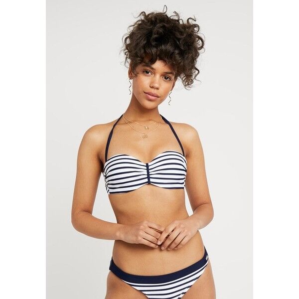 Venice Beach WIRE BANDEAU Góra od bikini white/navy 2VE81J00H