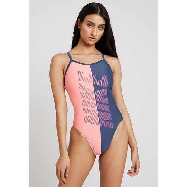 Nike Performance RACERBACK ONE PIECE Kostium kąpielowy rose/grey N1281G01A