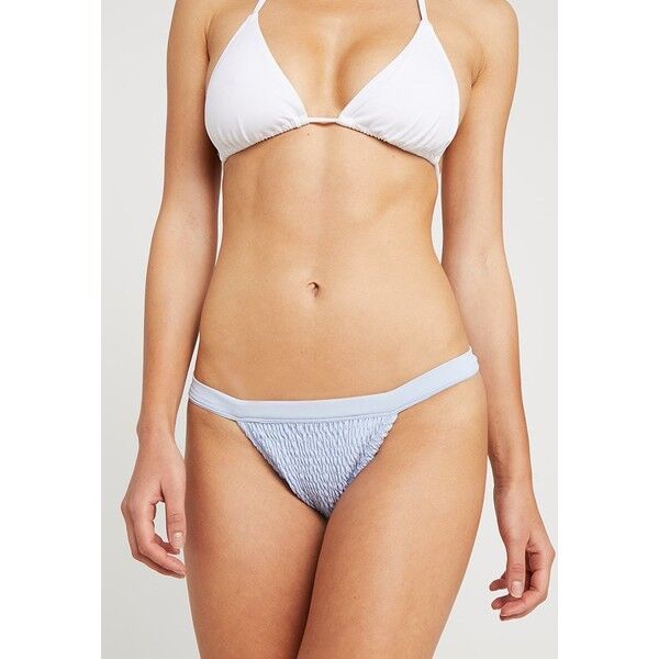 Topshop SHIRRED CRINKLE TANGA Dół od bikini blue TP781I018