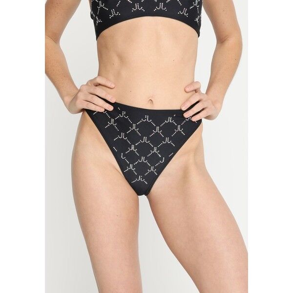 Jaded London ALL OVER JL HIGH LEG BOTTOMS Dół od bikini black JL081I00E
