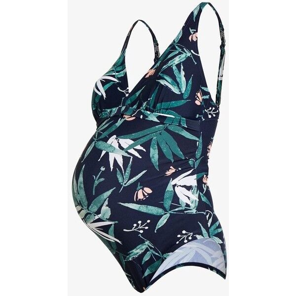 MAMALICIOUS MLNANCY PADDED GRAPHIC SWIMSUIT Kostium kąpielowy navy blazer/deep sea/rosette M6489E00M