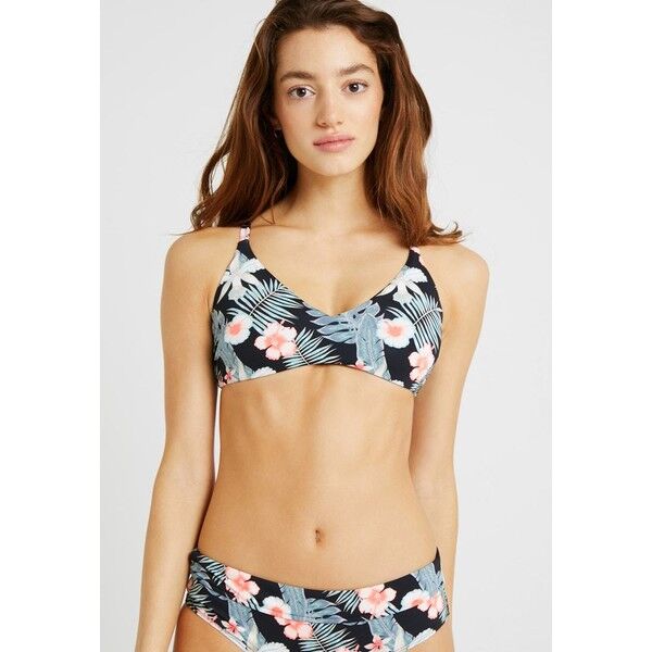 Roxy BUSTIER Góra od bikini anthracite tropicalababa RO581J02A