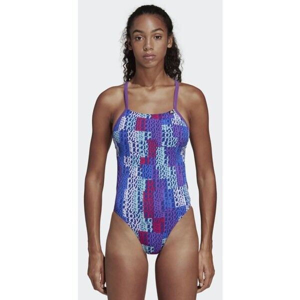 adidas Performance PRO LIGHT GRAPHIC SWIMSUIT Kostium kąpielowy blue AD541K02J