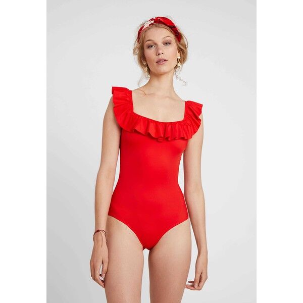 Monki TESSA SWIMSUIT Kostium kąpielowy red MOQ81G006