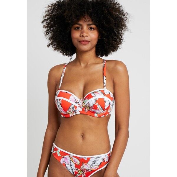 Freya WILD FLOWER PADDED BANDEAU Góra od bikini flame FR981J00I