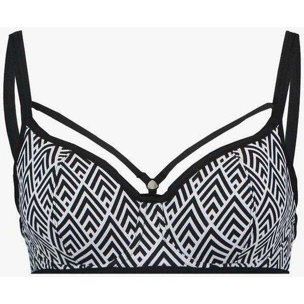 Freya GATSBY SWEETHEART PADDED Góra od bikini black/white FR981J00H