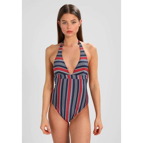 Tommy Hilfiger CORE MULTI STRIPE ONE PIECE Kostium kąpielowy blue TO181G003