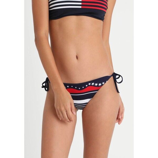 Tommy Hilfiger CHEEKY STRING SIDE TIE Dół od bikini blue TO181I00W